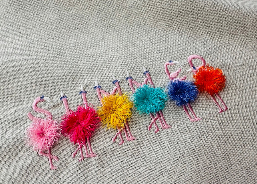 Small Fringed Flamingo Font