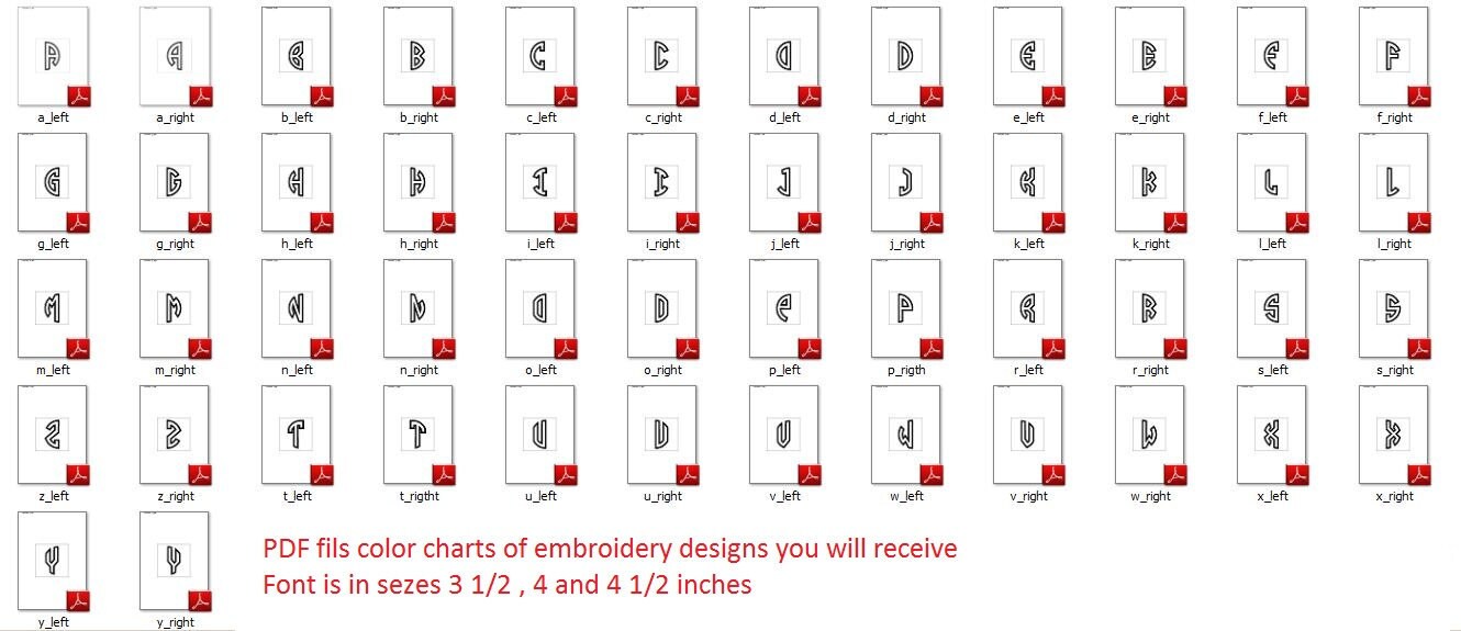 2-Letter Circle Monogram Font Applique