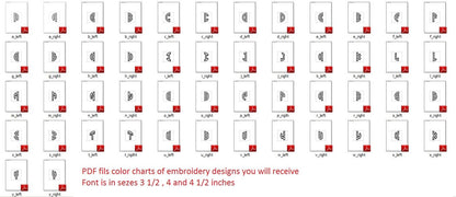 2-Letter Circle Monogram Font Applique