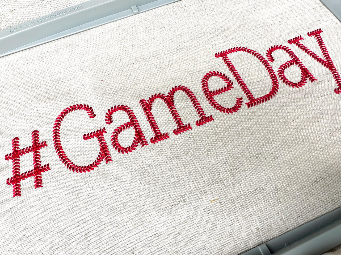 Baseball Stitch Block Varsity Font