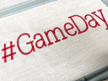 Baseball Stitch Block Varsity Font