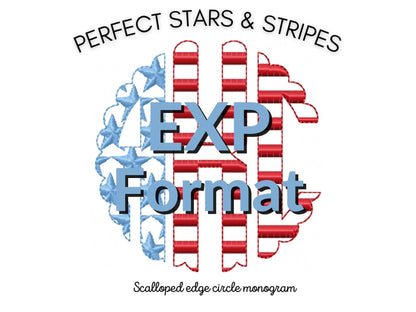 Star Patriotic Scalloped Monogram EXP files