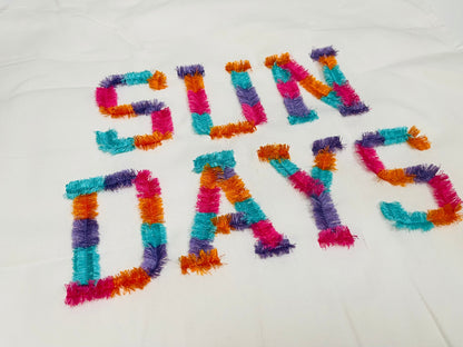 Multicolor Fringed Varsity Font