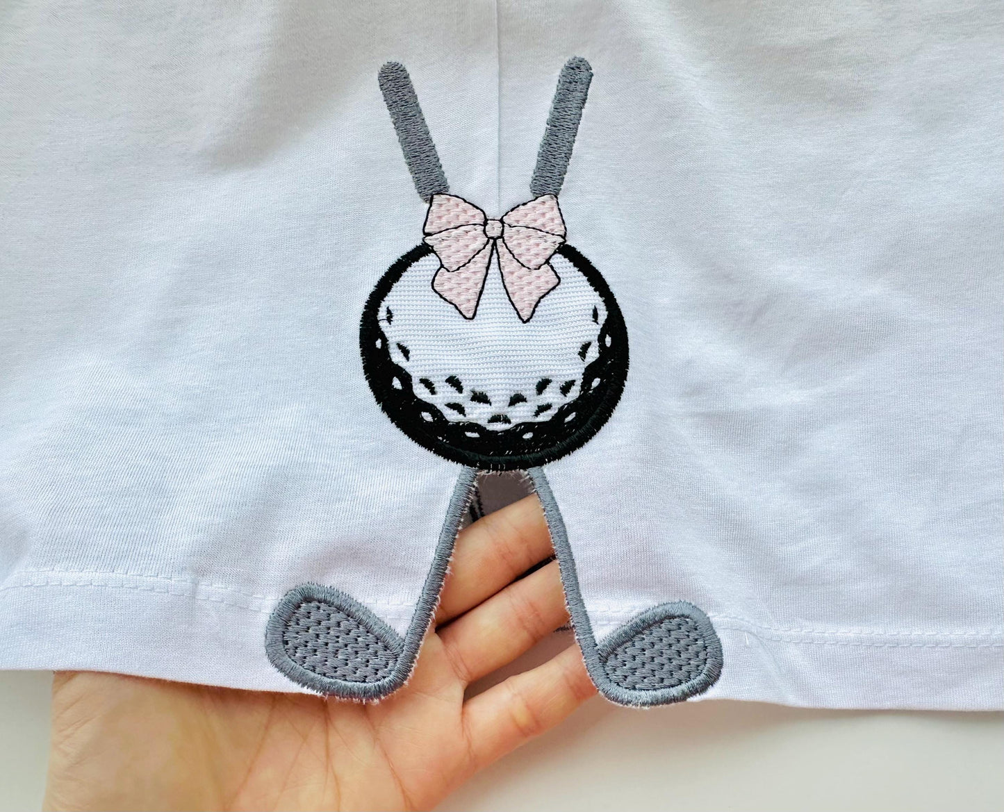 Golf Clubs And Ball Split Side Seam