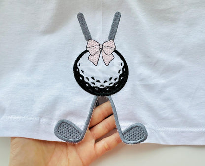 Golf Clubs And Ball Split Side Seam