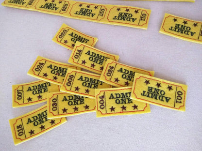 Admit One Cinema Movie Party Feltie