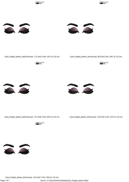 Ombre Shadows Doll Fringed Eyelashes