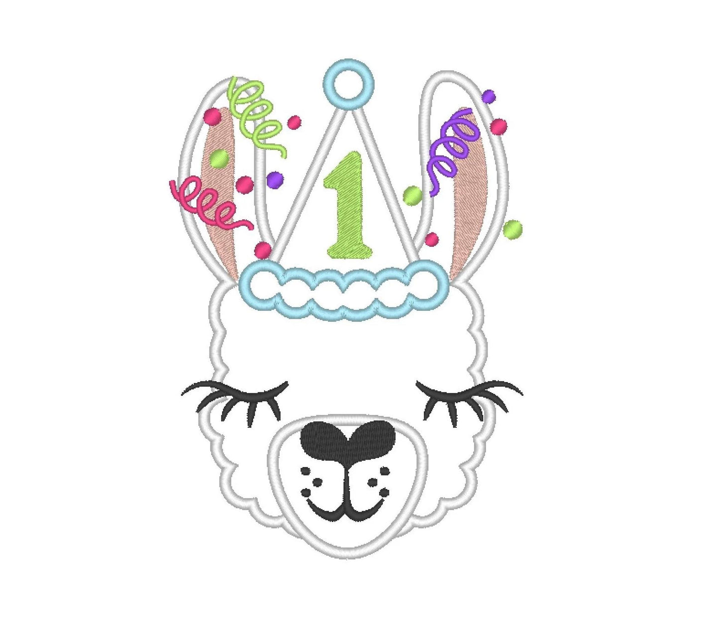 Llama Birthday Hat Number 1
