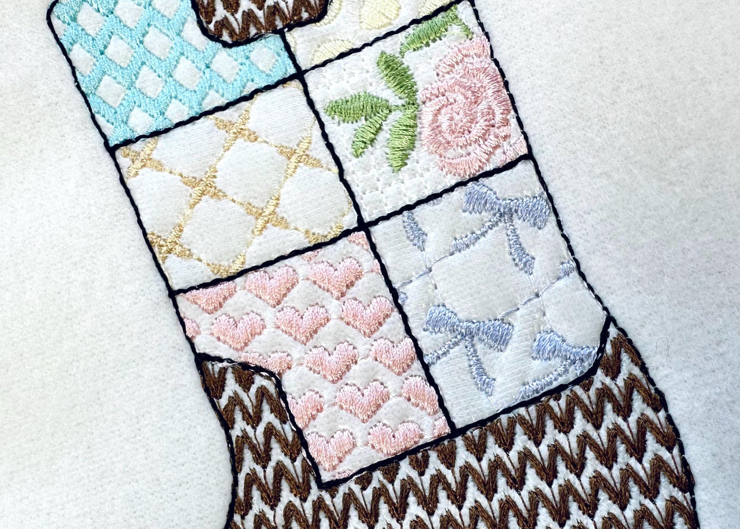 Patchwork Patterned Cowboy Boots