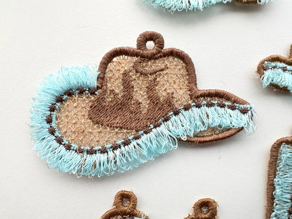 Western Cowboy Cowgirl Fringed Boots and Hat FSL