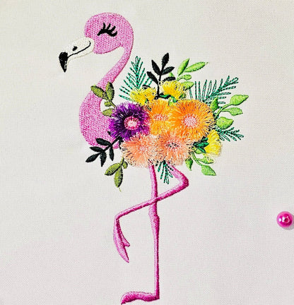Fringed Flower Floral Flamingo