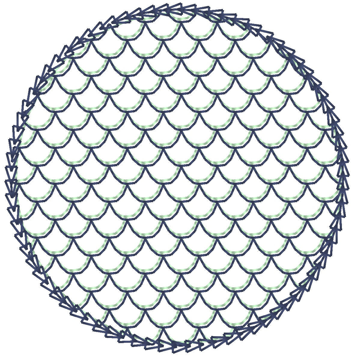 Iridescent Circle Monogram Font and Frame