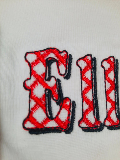 Gingham Christmas Shadow Font