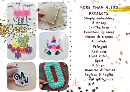 Glitter vinyl HTV applique mini handwritten satin stitch Rose FONT