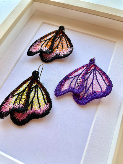 Butterfly Wings Lace Earrings