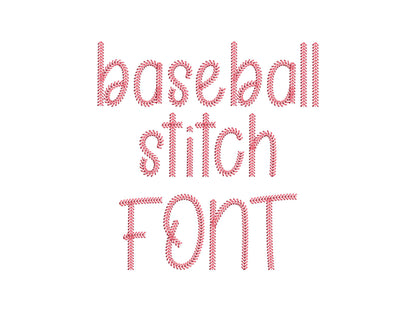 Baseball Stitch Sport Font
