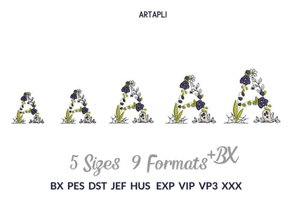 Halloween Spooky Floral Font