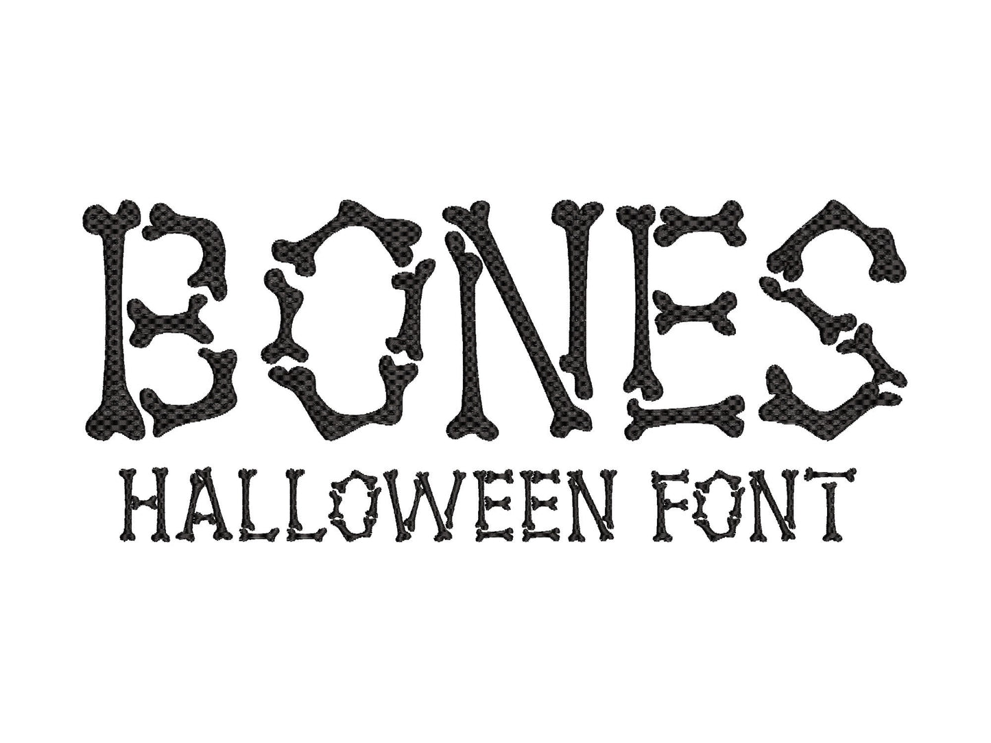 Halloween Spooky Bone Font