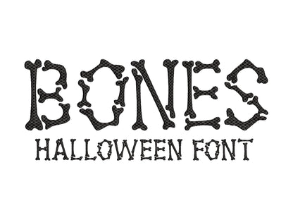 Halloween Spooky Bone Font