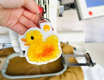 Fringed Rubber Duck Keychain