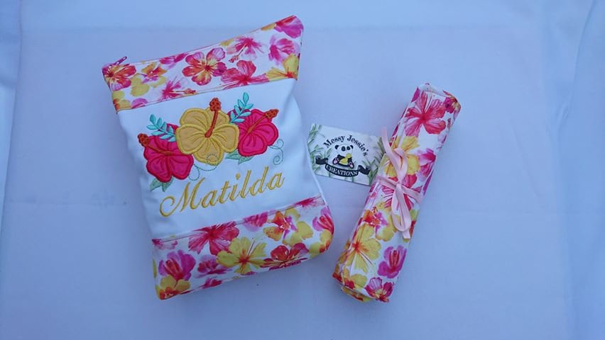 Summer Hawaii Hibiscus Applique