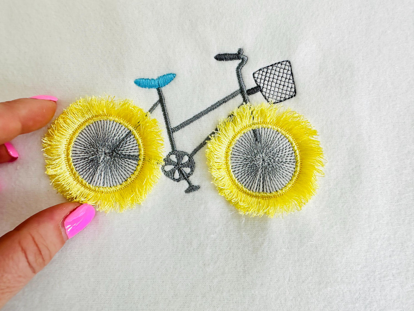 Summer Bicycle with Fringed Wheels