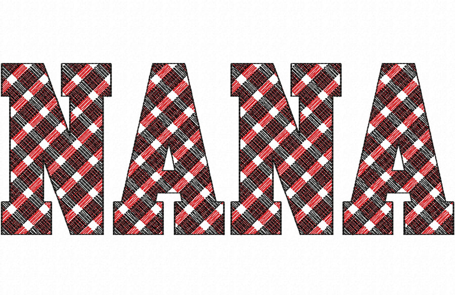 Gingham Block Athletic Varsity Font