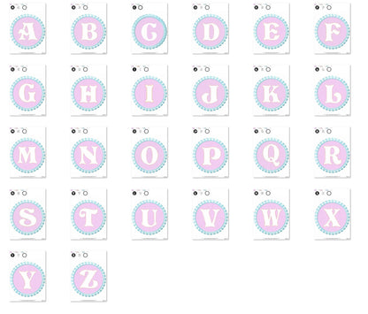 Beautiful Fringed and Embossed Monogram