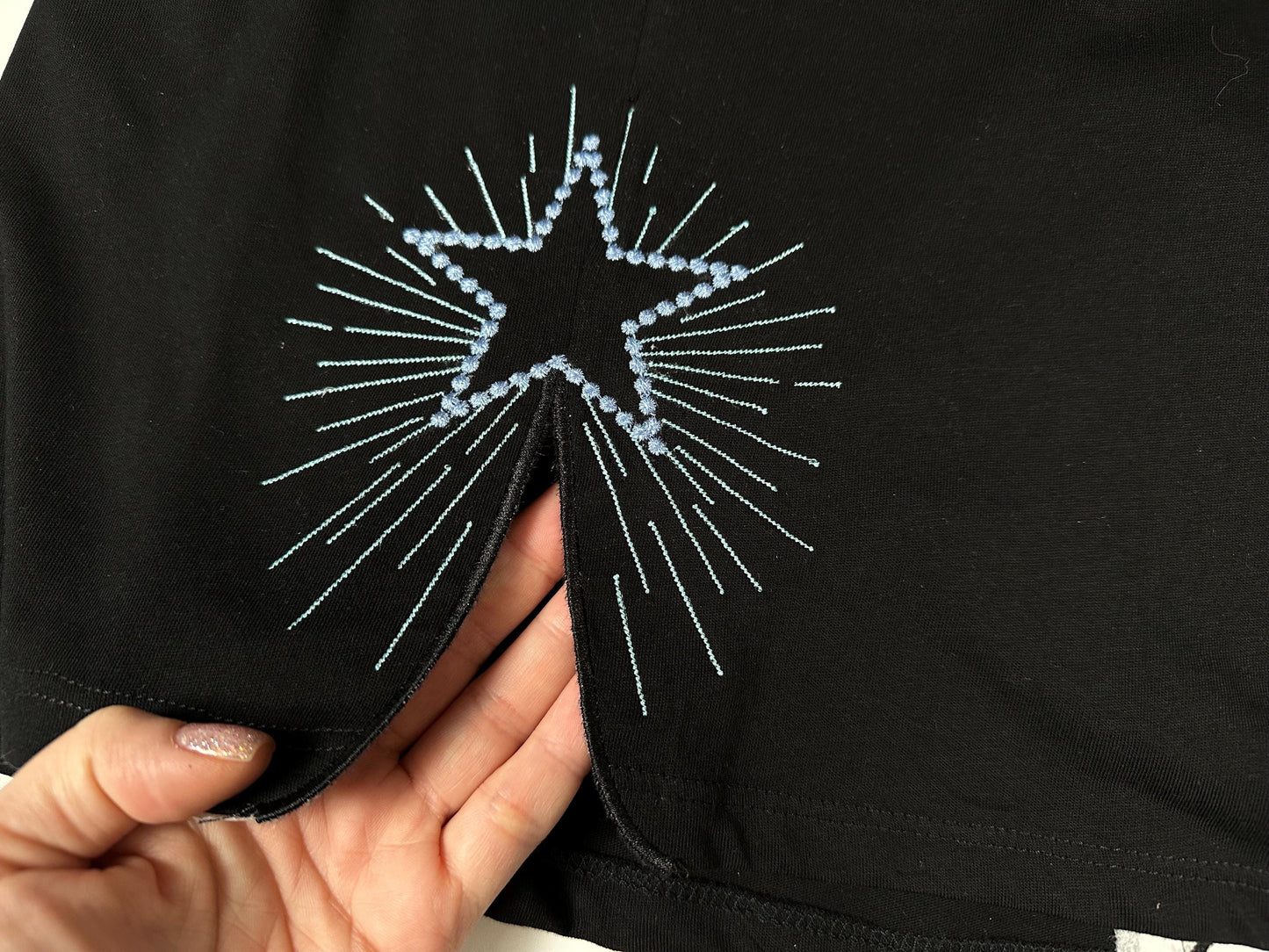 Sparkling Star Split Side Seam Cutout