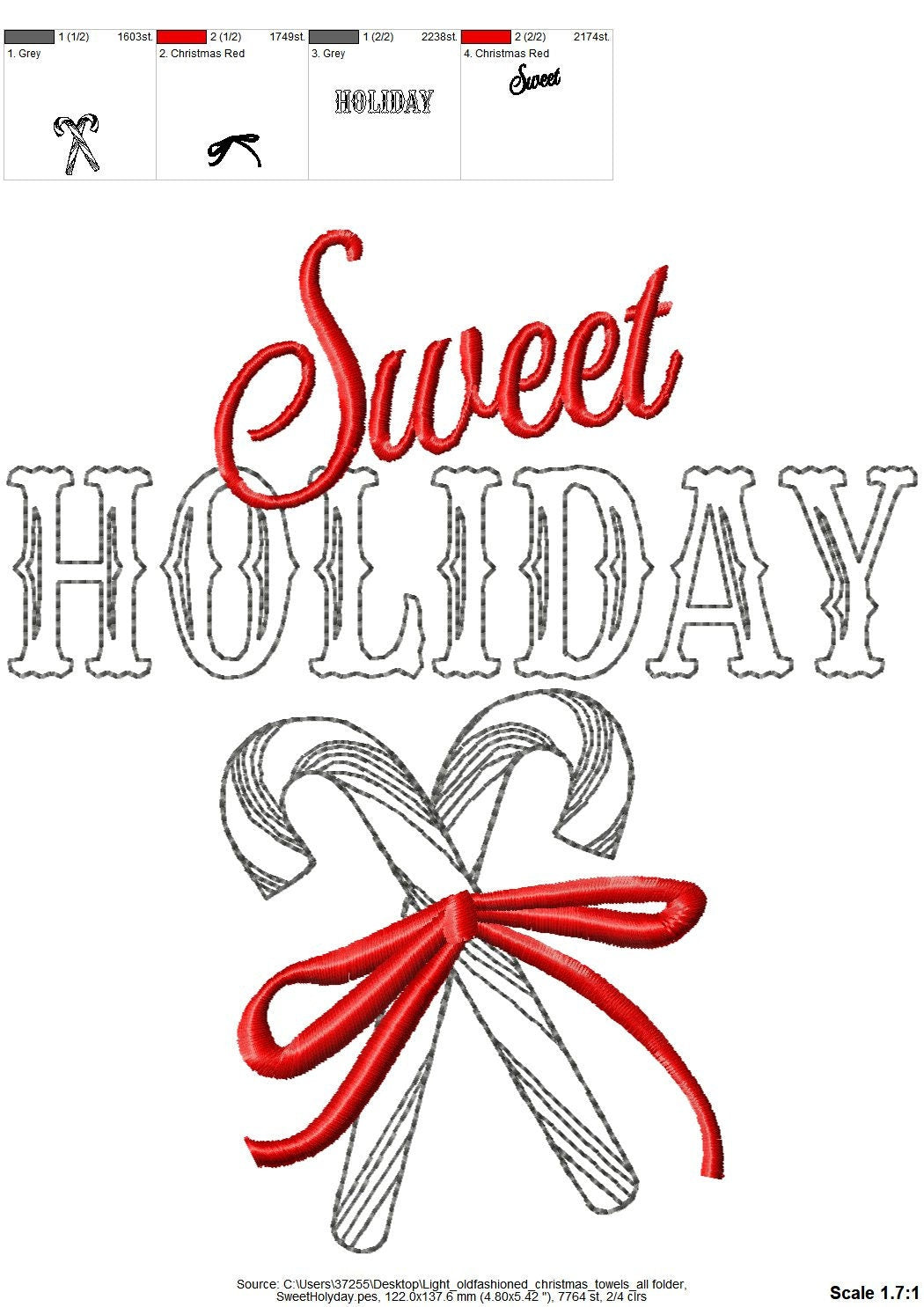 Sweet Holiday Kitchen Towel