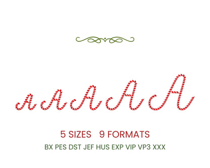 Classy Candy Cane Handwritten Font