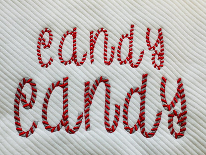 Christmas Candy Cane Font