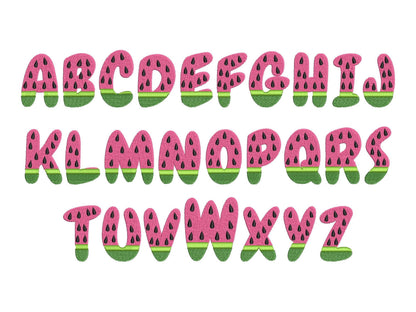 Tutti Frutti Fruit Font Set of 4
