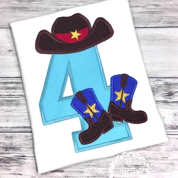 Cowboy Birthday Numbers 1 to 5