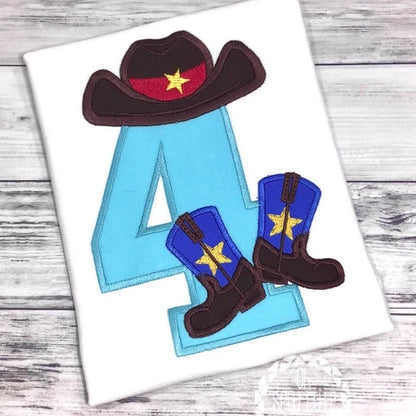 Cowboy Birthday Numbers 1 to 5