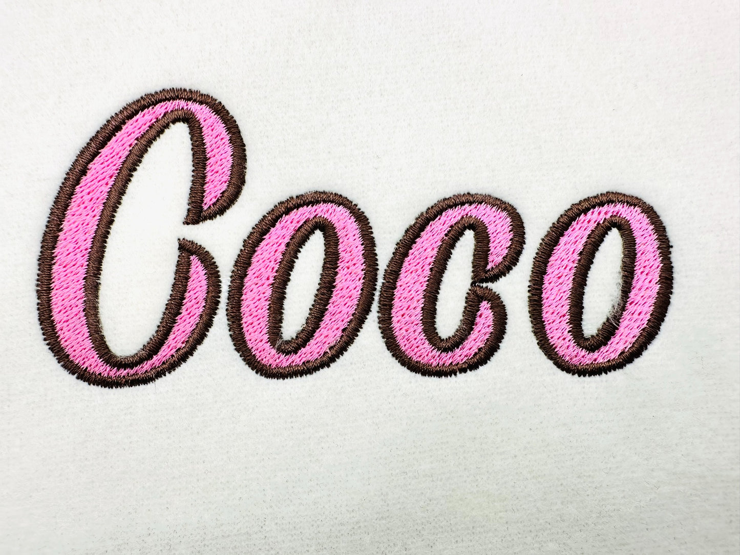 Bold Cursive Fill Stitch Girls Font