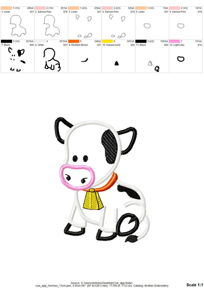 Little Cow Applique