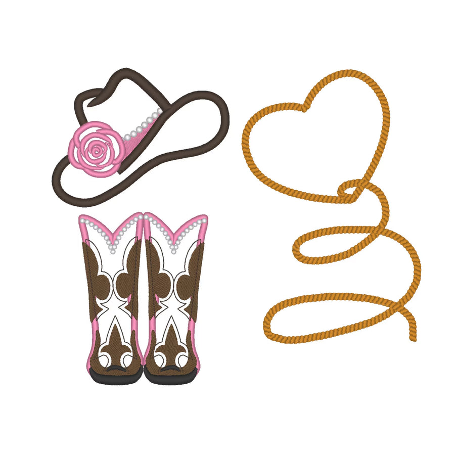 Cowgirl attributes Set of 3