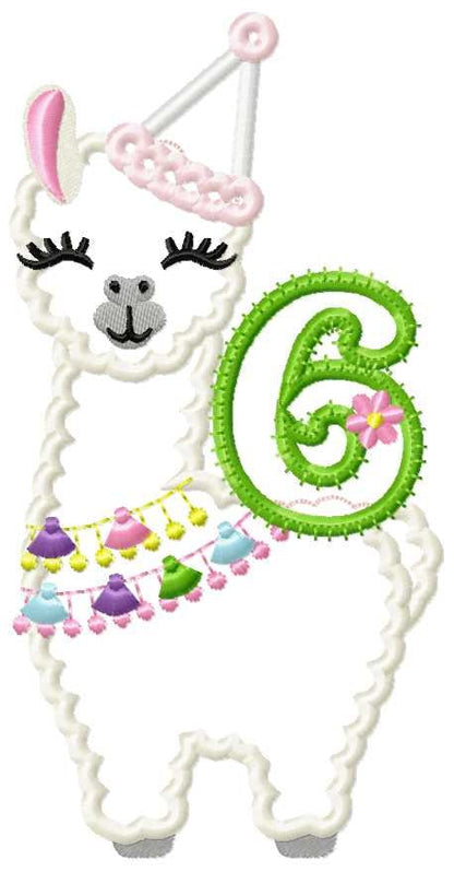 Llama Alpaca Birthday Numbers Set