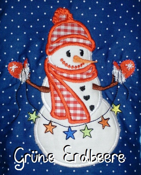 Winter Snowman SET of 11 designs, machine embroidery applique designs