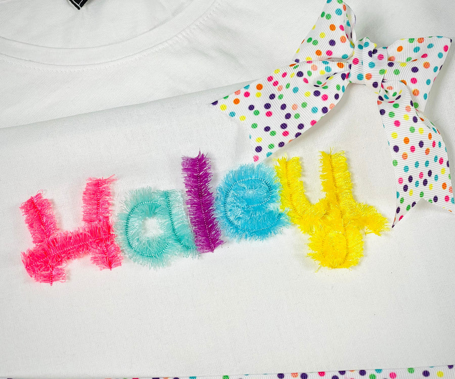 Fringed Font Haley