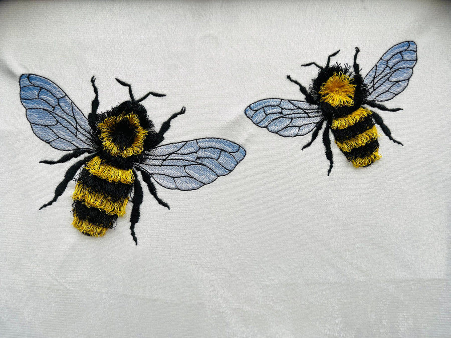 Fringed Bee Honeybee Iridescent Wings