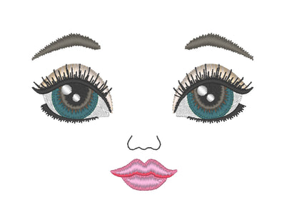 Doll Face Iridescent Eyes