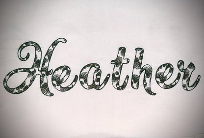 Leopard Spots Patterned Handwritten Font