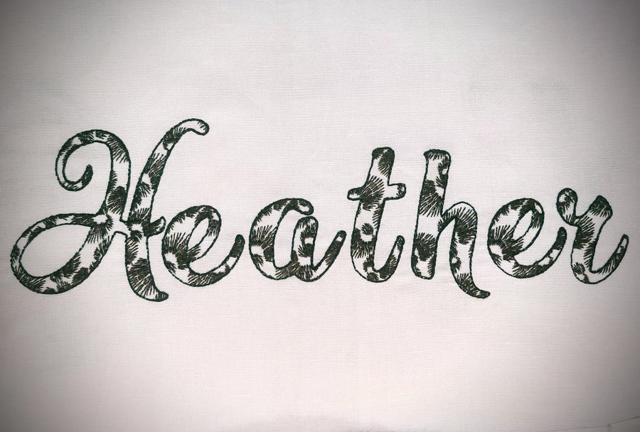 Leopard Spots Patterned Handwritten Font