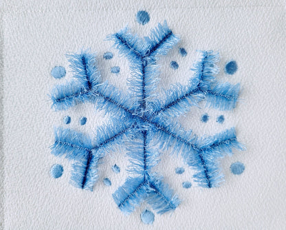 Fringed Snowflake Set of 6
