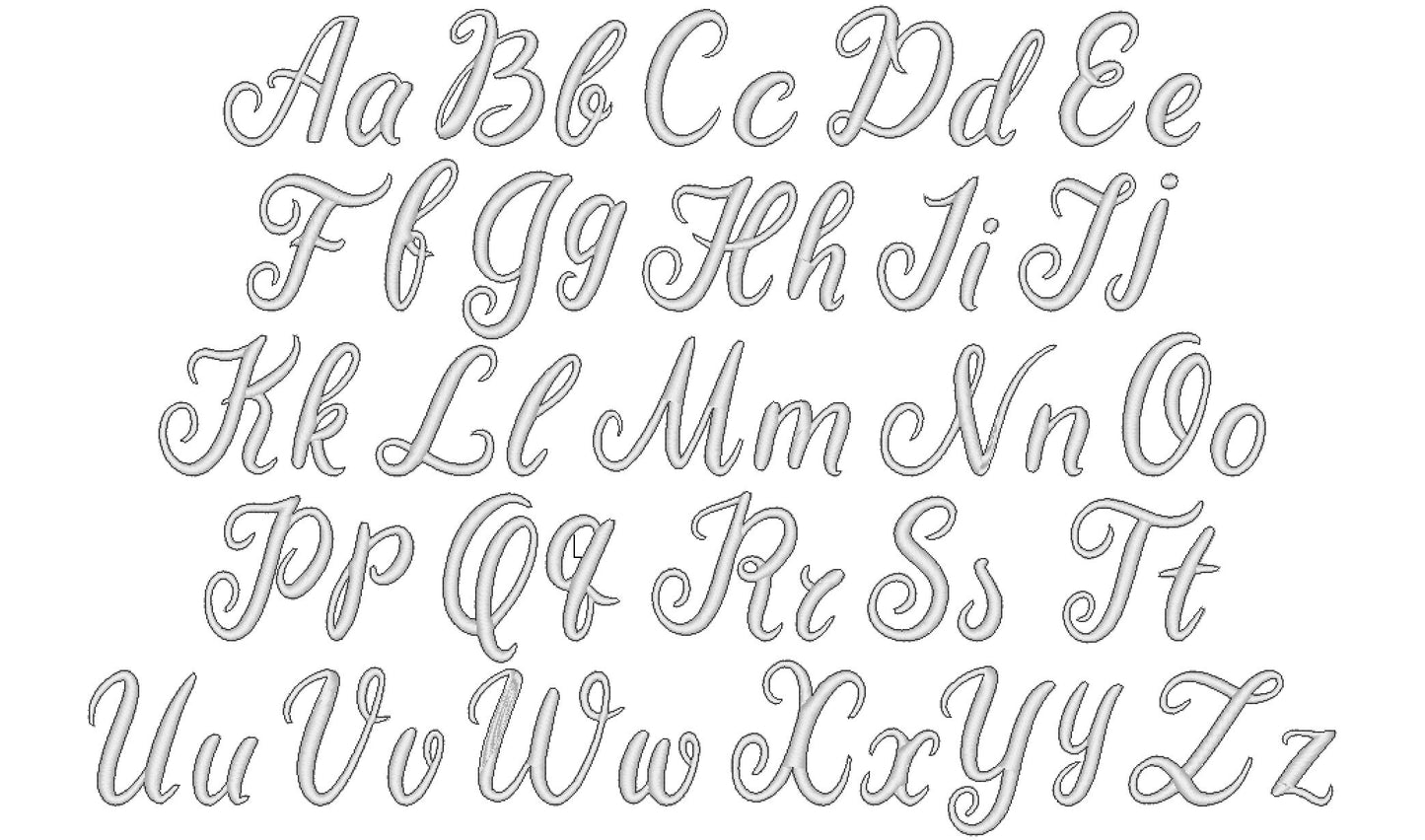 Handwritten Font with Outline Becky