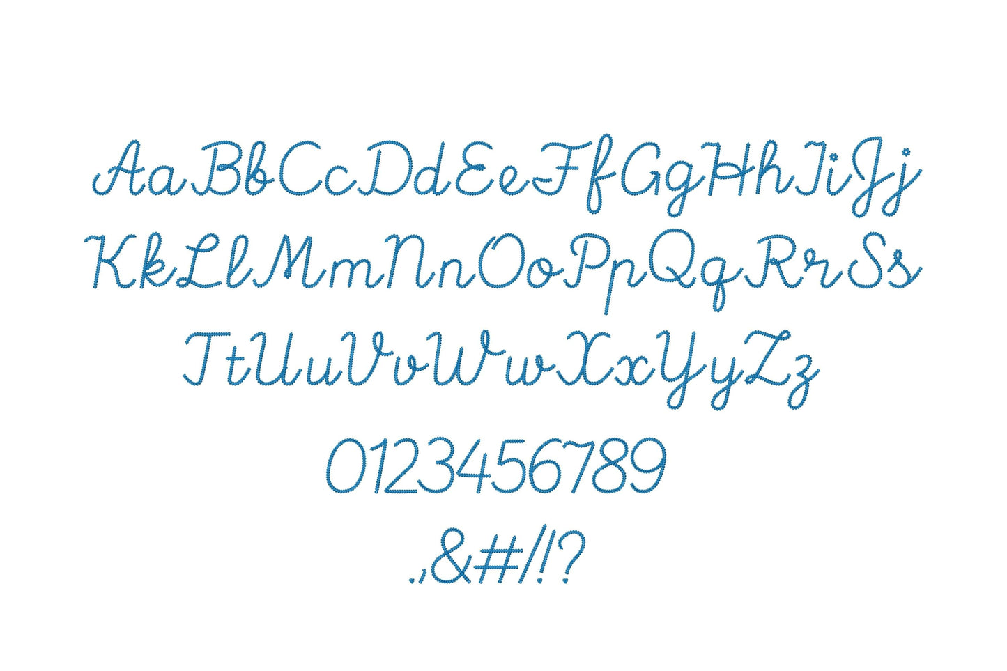 Extra Bold Chain Stitch Font Piper