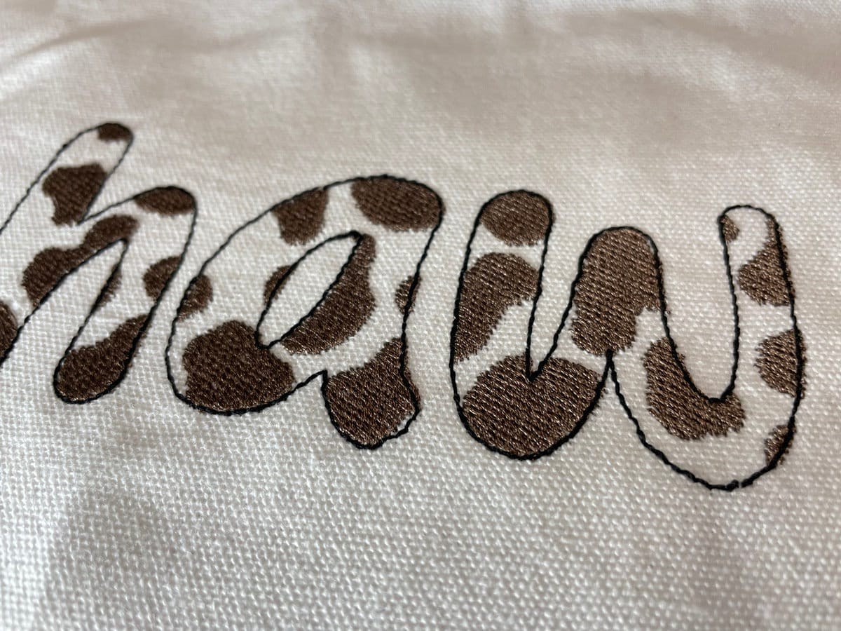 Cow Spots Patterned Font