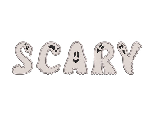 Halloween Ghost Font Applique